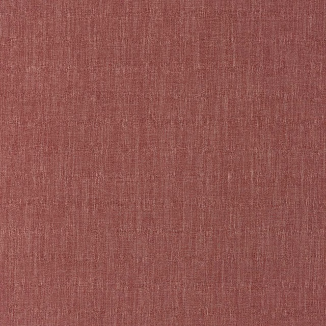 Muted rust terracotta upholstery fabric with a fine vertical striated weave