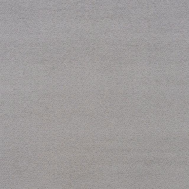 Close-up of soft dove grey woven upholstery fabric with fine peppered texture