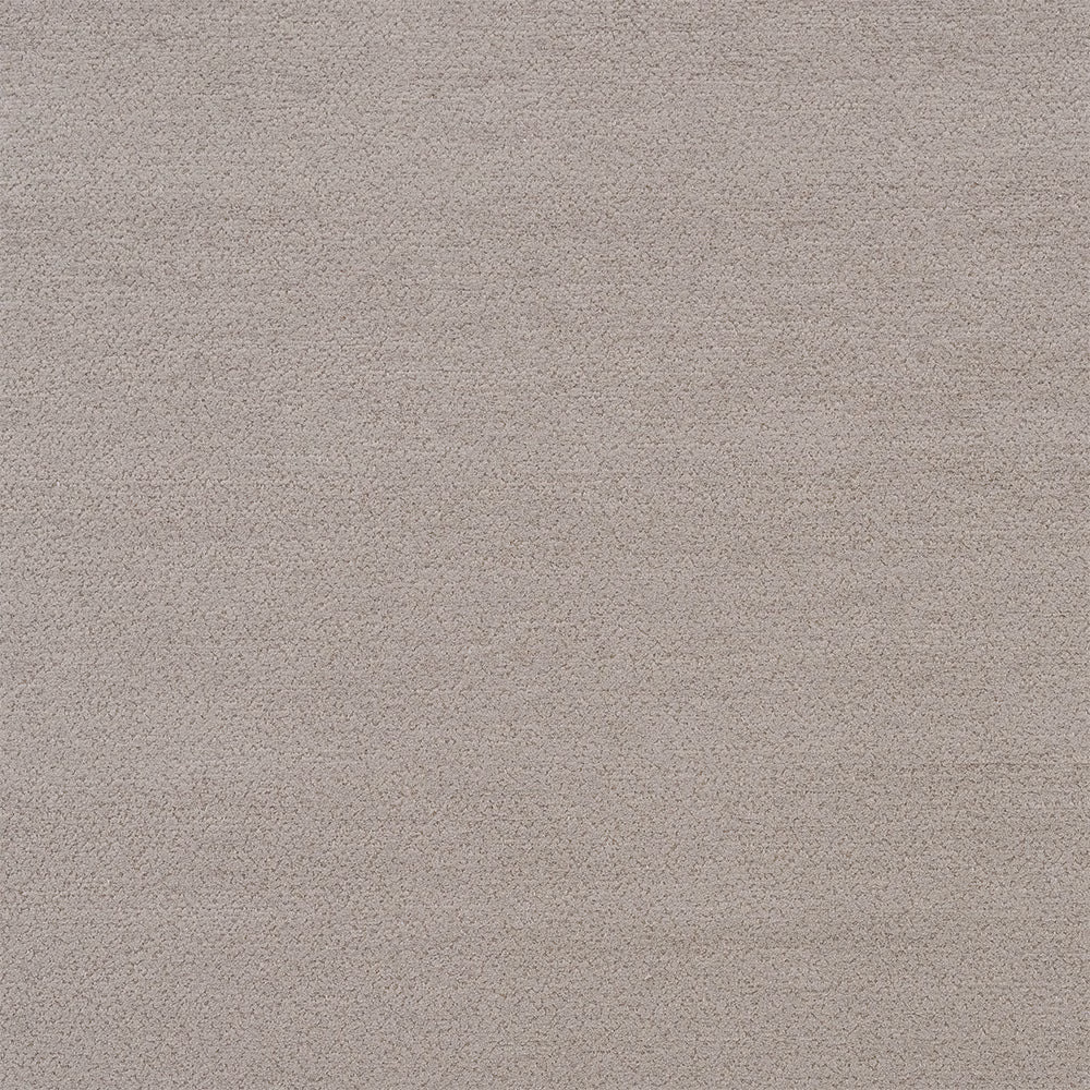 Close-up of soft mushroom taupe woven fabric with fine textured surface