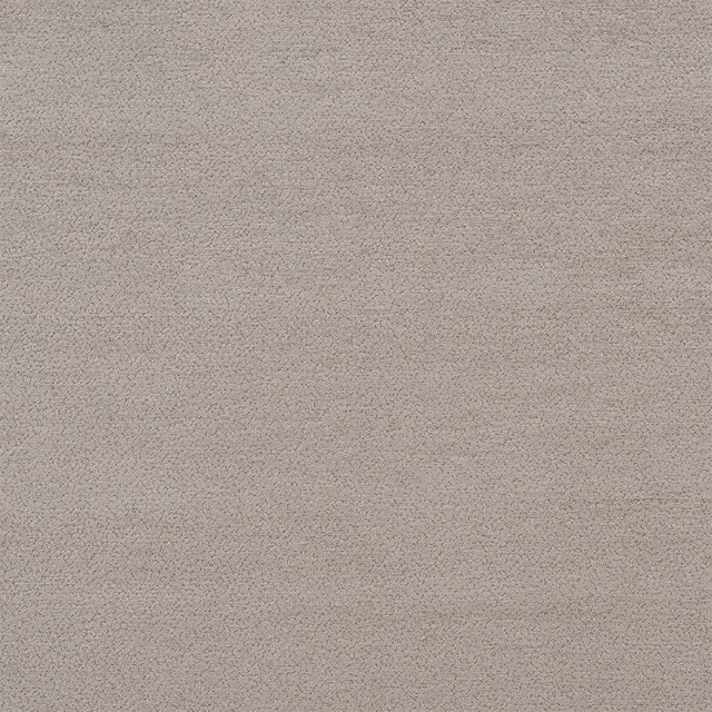 Close-up of soft mushroom taupe woven fabric with fine textured surface