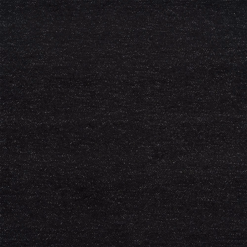 Dark charcoal-black woven upholstery fabric with fine speckled texture