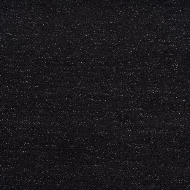 Dark charcoal-black woven upholstery fabric with fine speckled texture