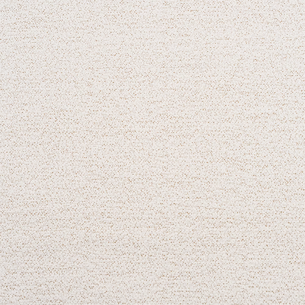 Close-up of pale oatmeal upholstery fabric with fine taupe speckling