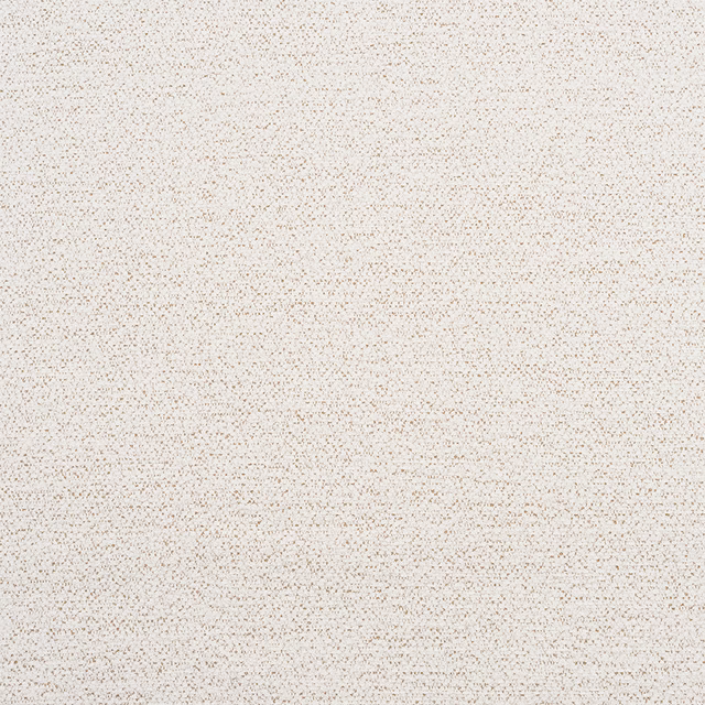 Close-up of pale oatmeal upholstery fabric with fine taupe speckling
