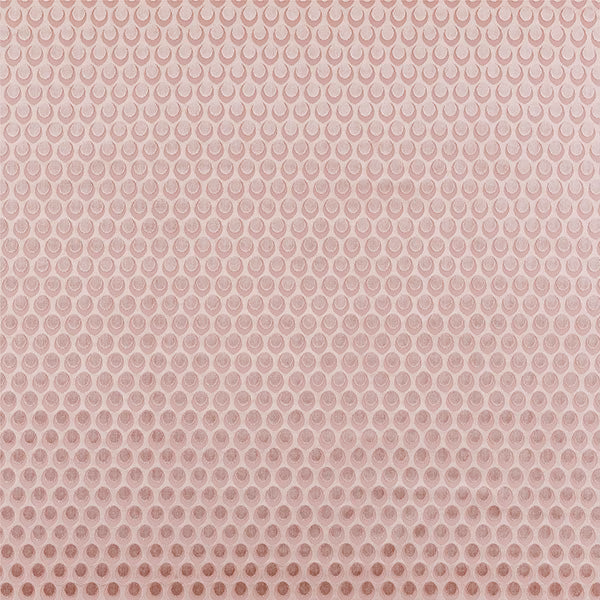 Soft blush pink fabric with a small repeating damask pattern and mottled texture