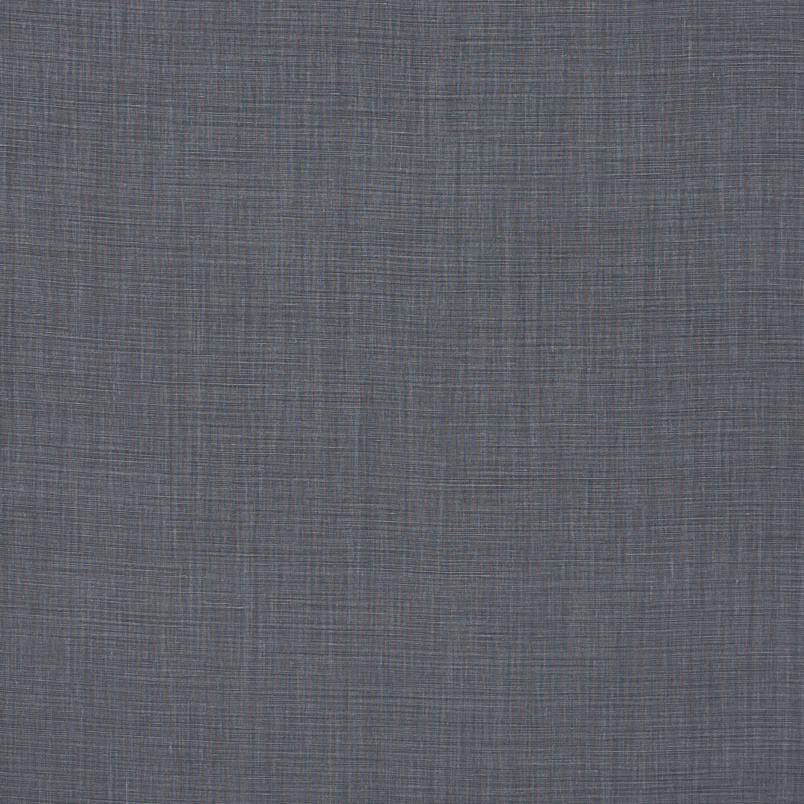 Close-up of charcoal grey linen with a fine blue-grey crosswoven texture