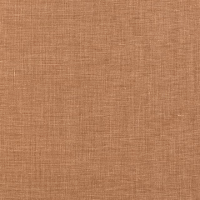 Warm chestnut-brown linen with a fine crosshatched woven texture