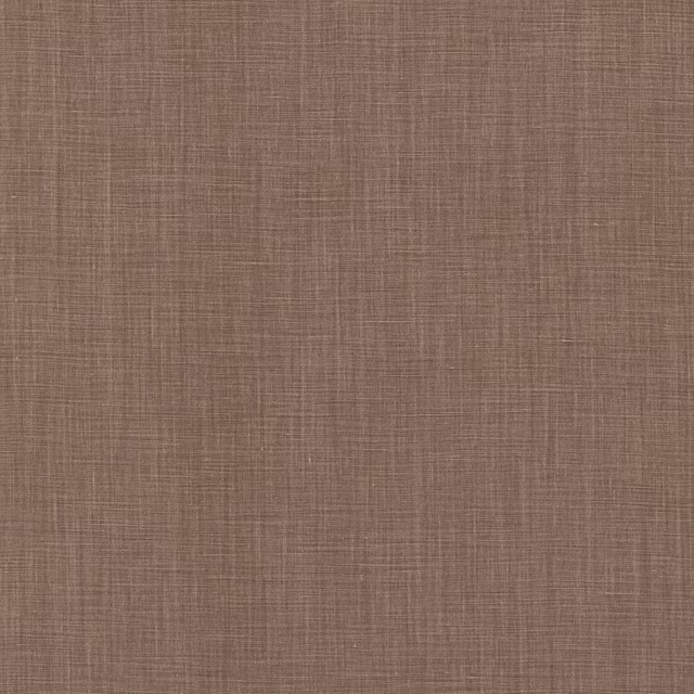Warm nutmeg-brown linen with a fine, softly irregular crosshatch weave