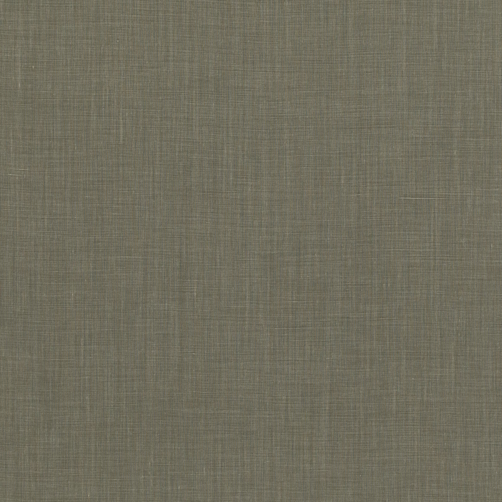 Muted grey-sage linen with a fine vertical-and-horizontal slub weave