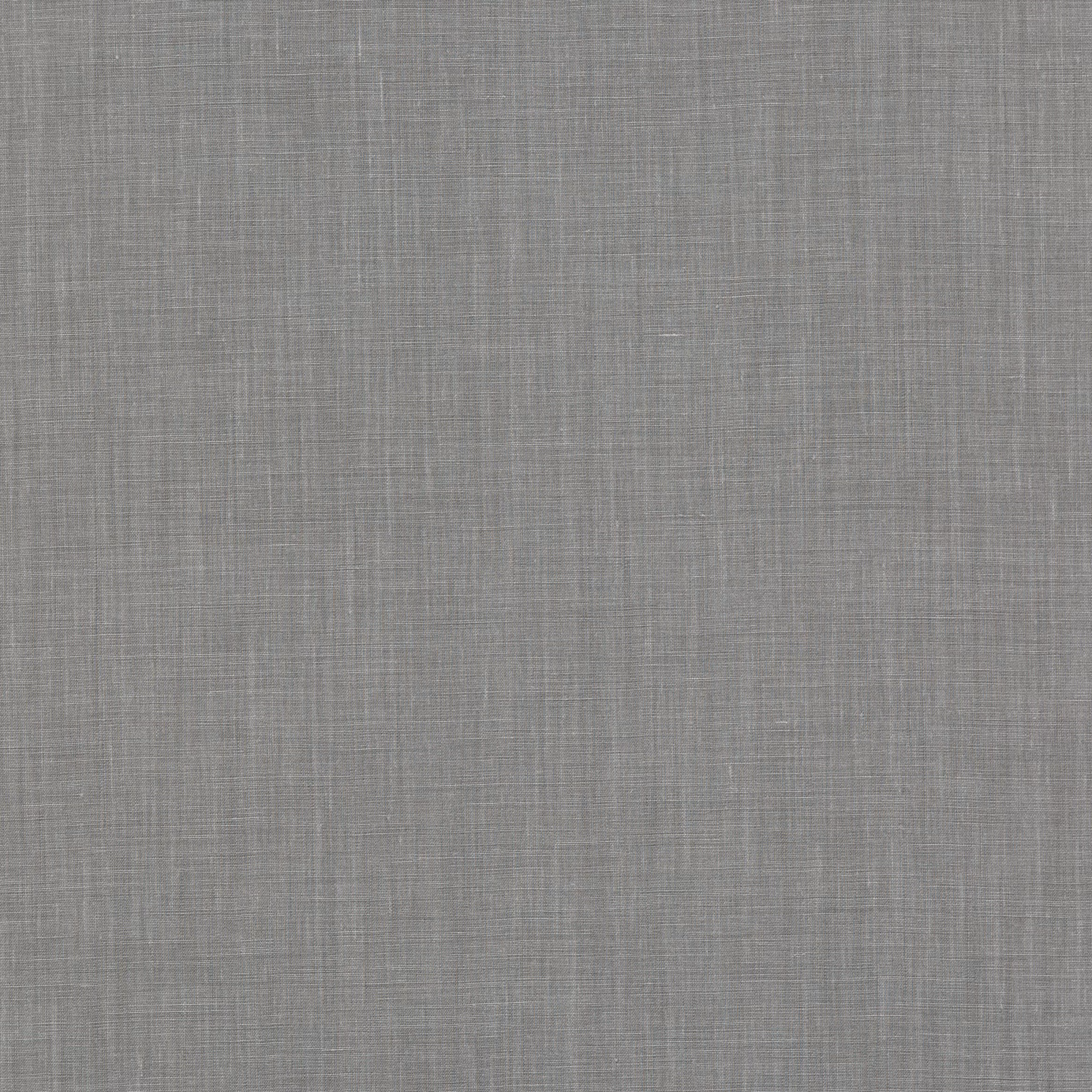 Cool slate-grey linen with a fine crosshatched plain weave and subtle tonal variation