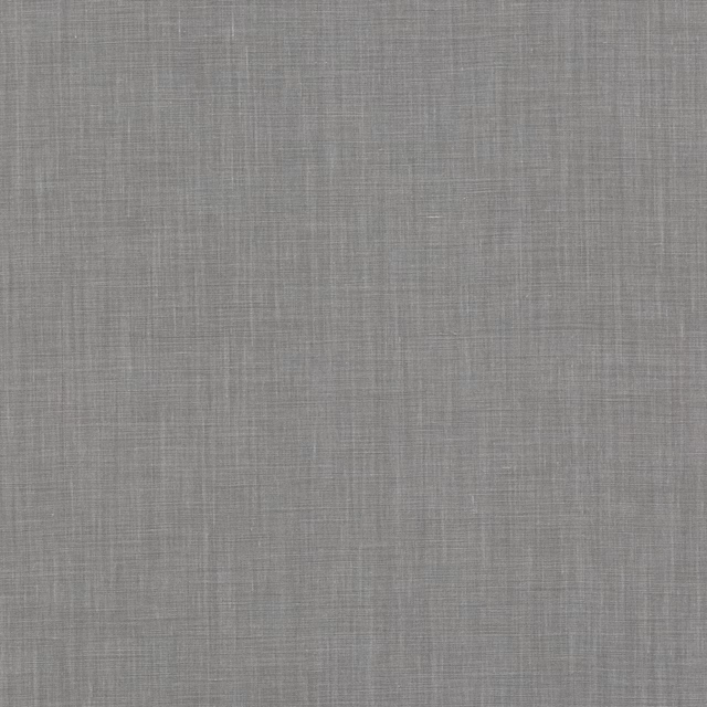 Cool slate-grey linen with a fine crosshatched plain weave and subtle tonal variation