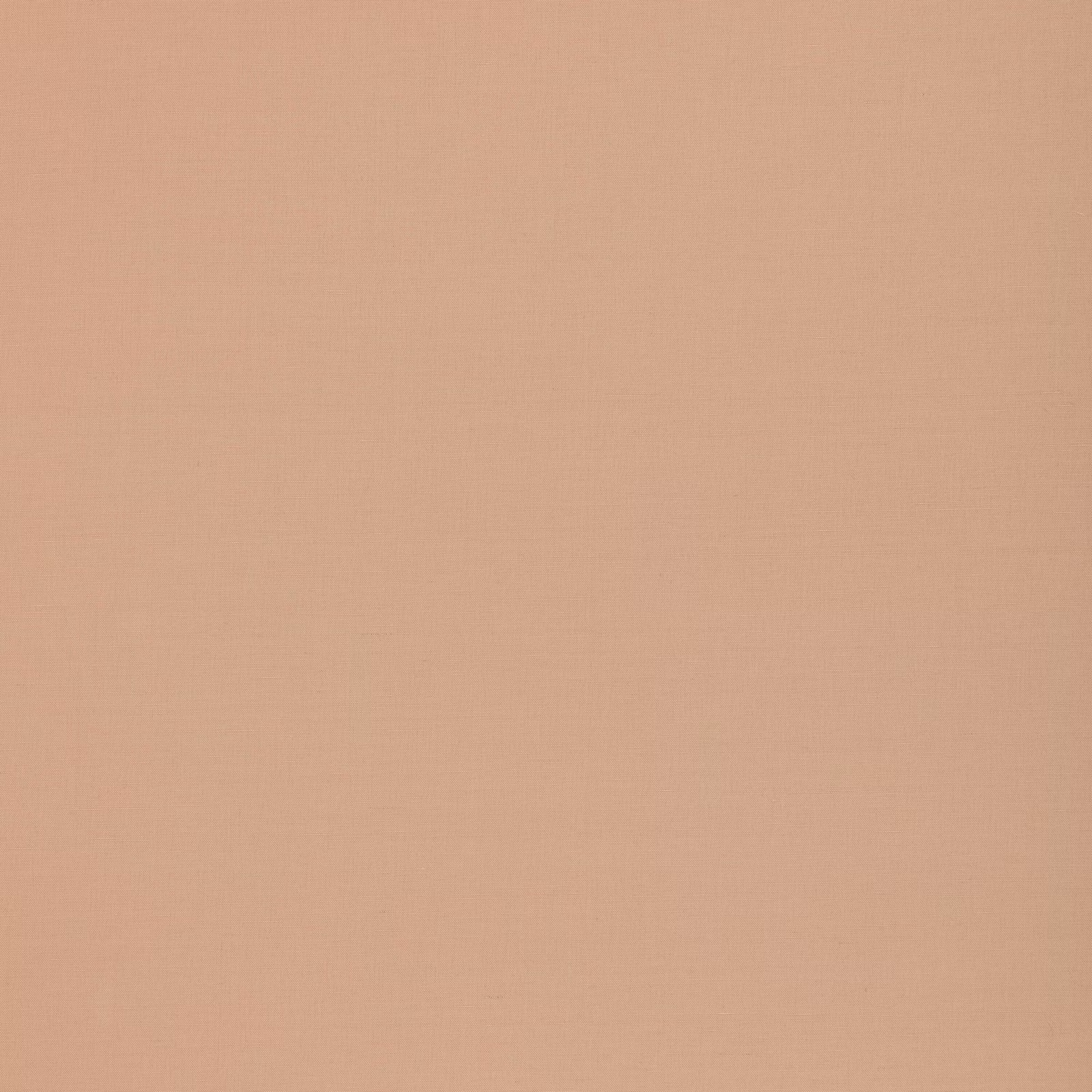 Warm sandy blush plain weave with subtly visible linen-cotton texture