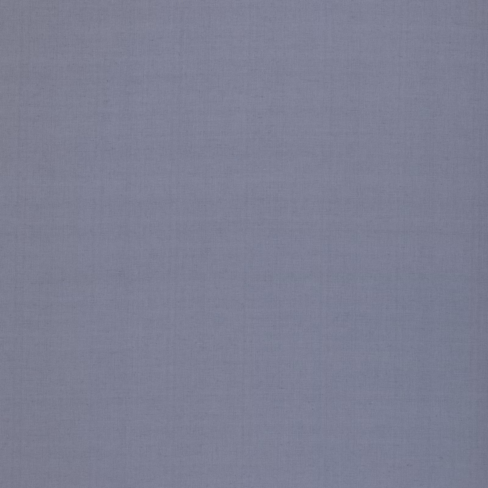 Close view of muted blue-grey plain weave with a fine linen-textured surface