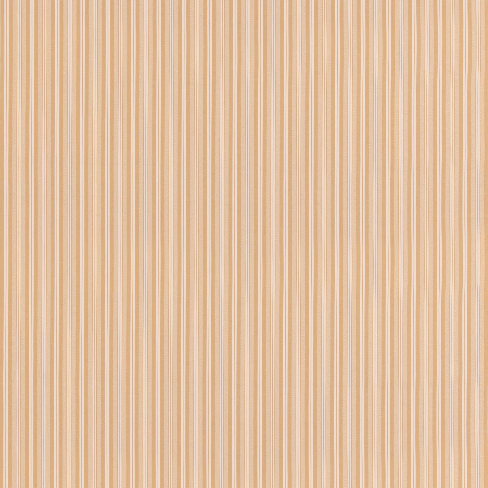 Warm ochre and cream vertical stripes with a softly textured woven surface