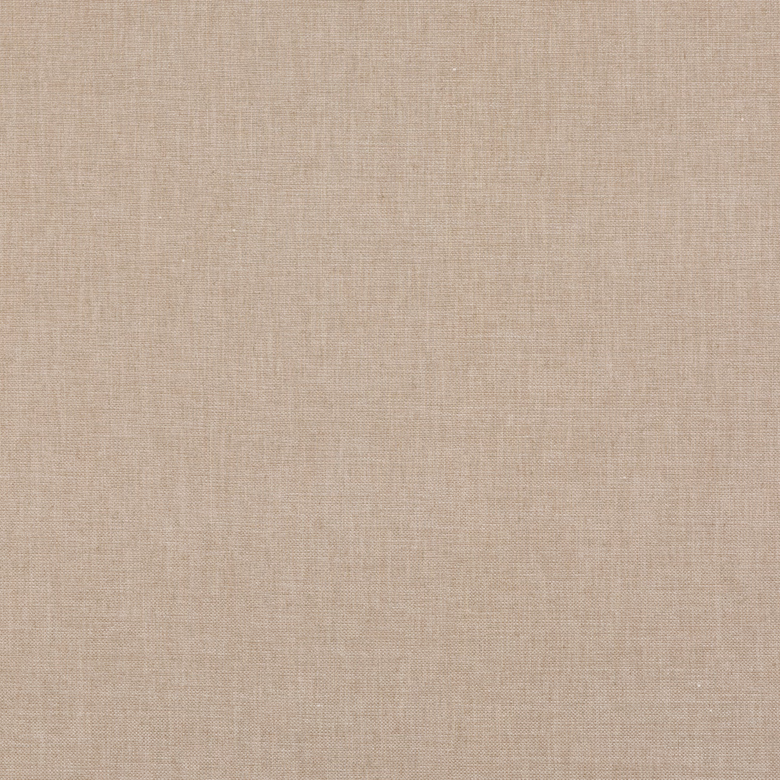 Close-up of warm taupe-beige linen-look weave with fine tonal slubs