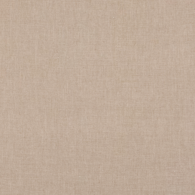 Close-up of warm taupe-beige linen-look weave with fine tonal slubs