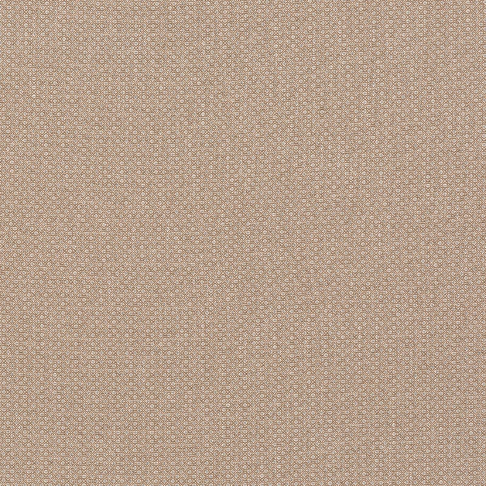 Warm sand-taupe woven textile with a tiny, evenly spaced diamond trellis texture