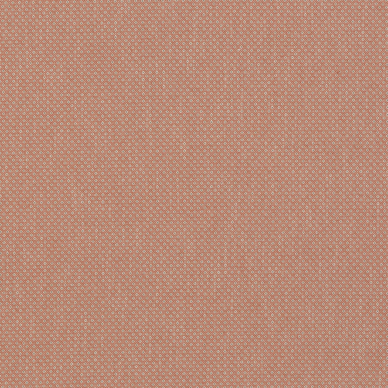 Warm tomato-red woven fabric with a tiny pale diamond lattice texture