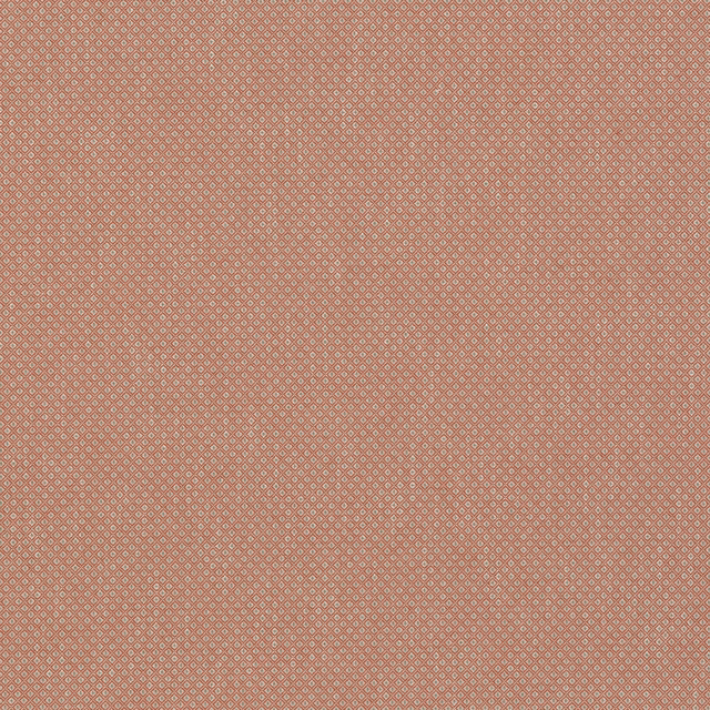 Warm tomato-red woven fabric with a tiny pale diamond lattice texture
