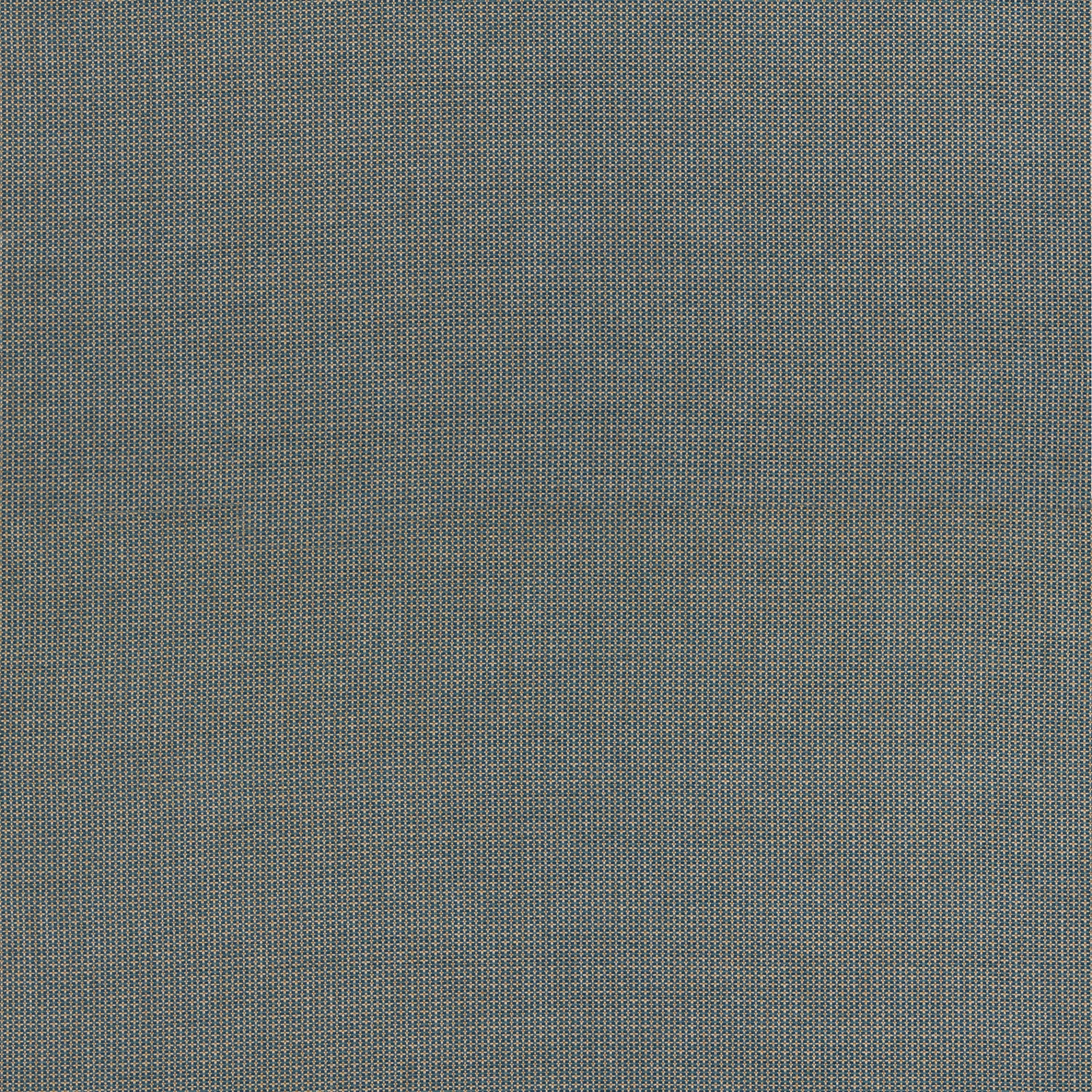 Muted indigo-blue micro-grid weave with softly varied grey flecks in close-up