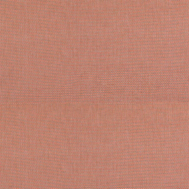 Close view of coral-red and teal tiny geometric weave with pebbled texture