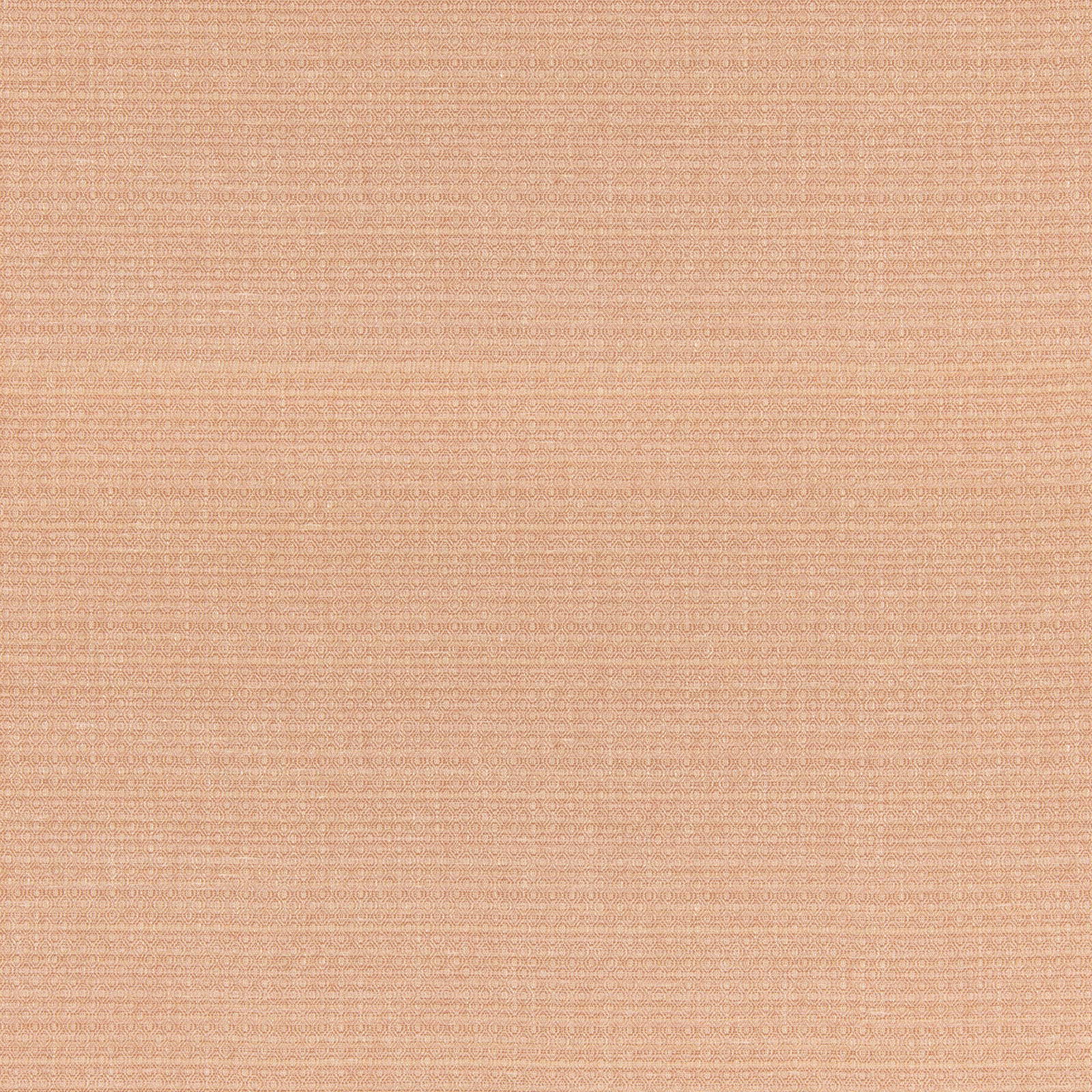 Muted coral peach weave with fine horizontal texture and softly variegated threads