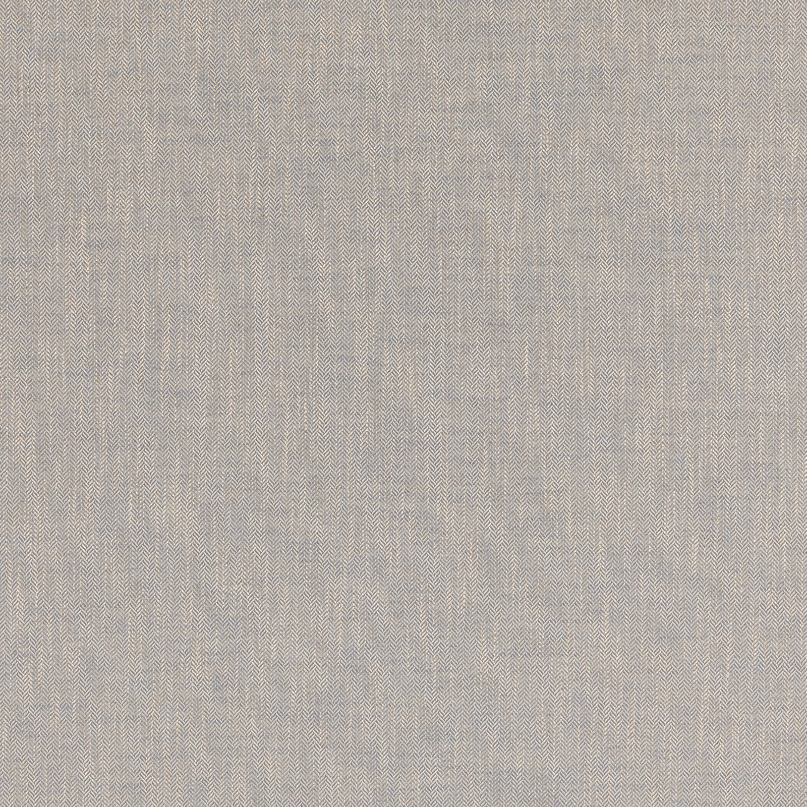 Muted blue-grey woven swatch with fine broken zigzag texture and pale thread variation