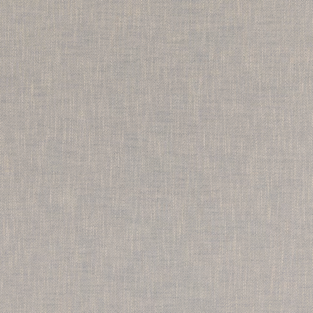 Muted blue-grey woven swatch with fine broken zigzag texture and pale thread variation
