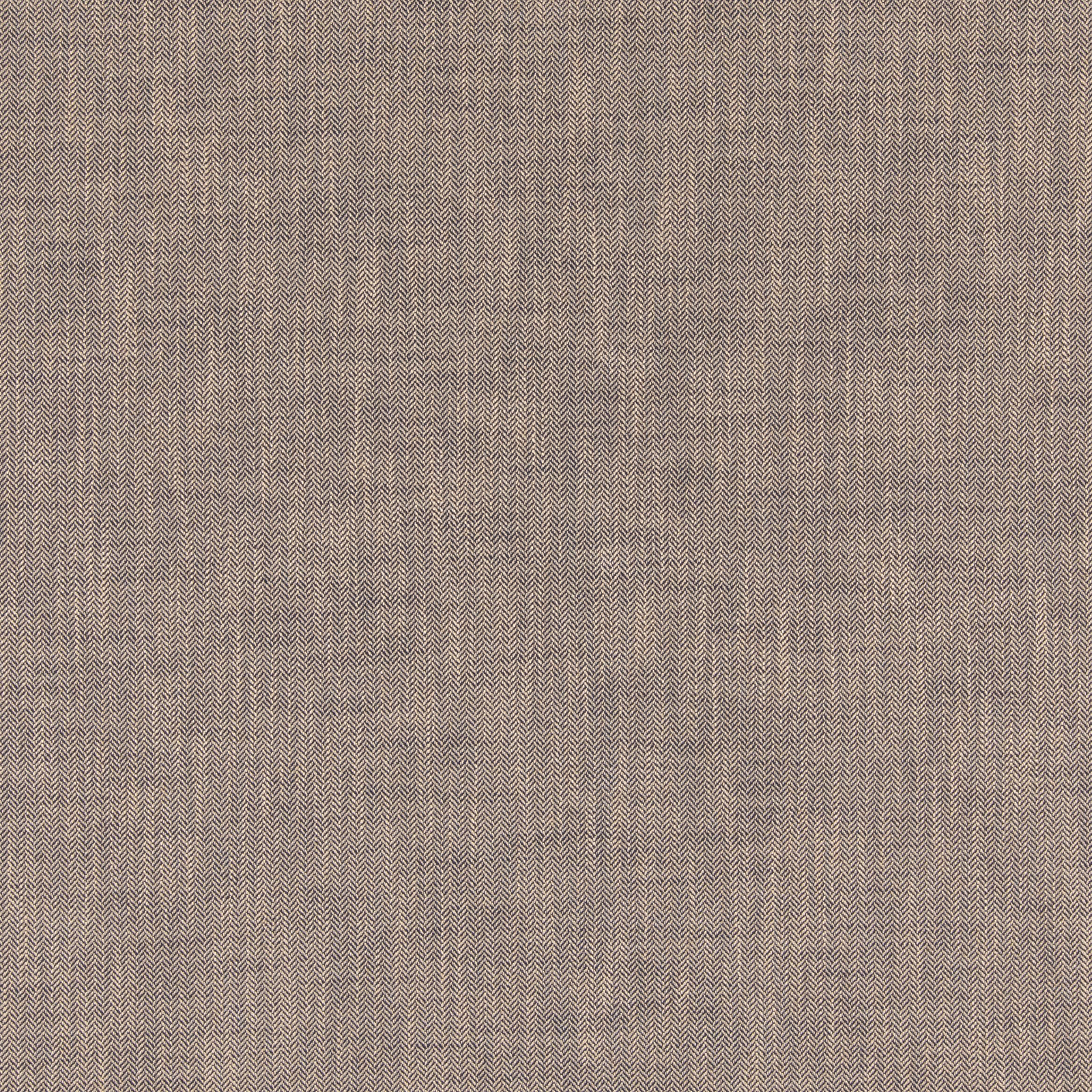 Close-up of mottled taupe-grey Trentham fabric with a fine charcoal chevron weave