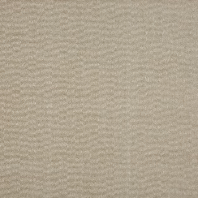 Muted stone beige fabric with a fine broken herringbone weave