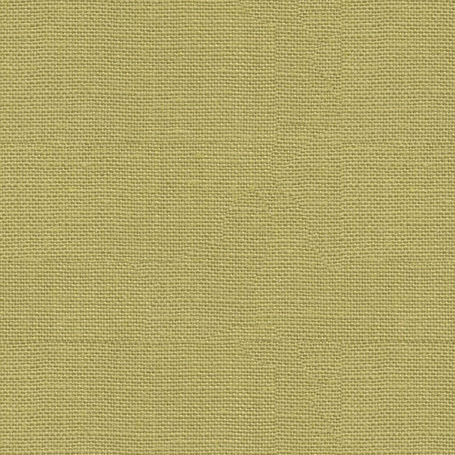 Close-up of muted olive-green linen with a fine, softly mottled weave