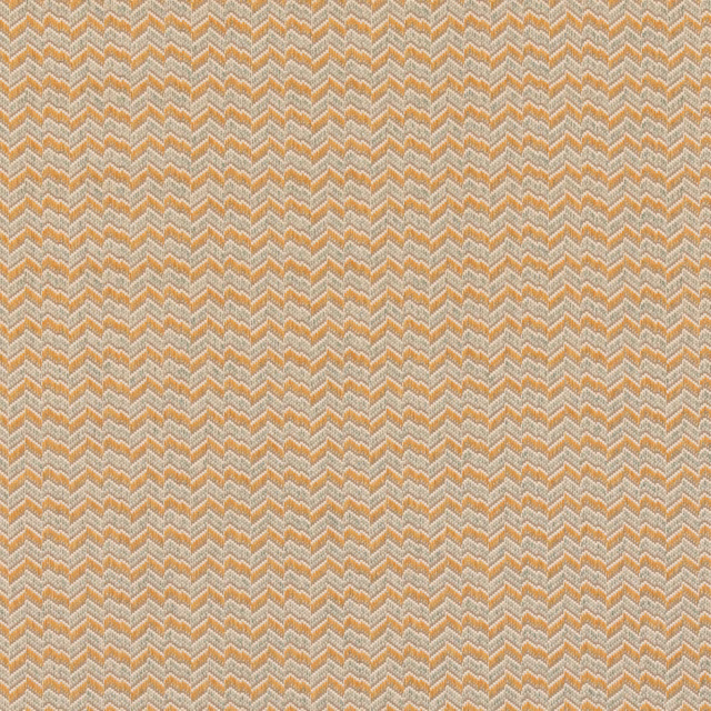 Warm ochre and cream woven chevrons with a finely textured surface