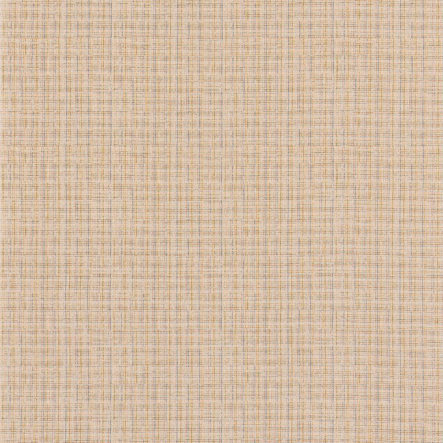 Close-up of muted aqua fabric with fine beige crosshatch weave and subtle vertical striations
