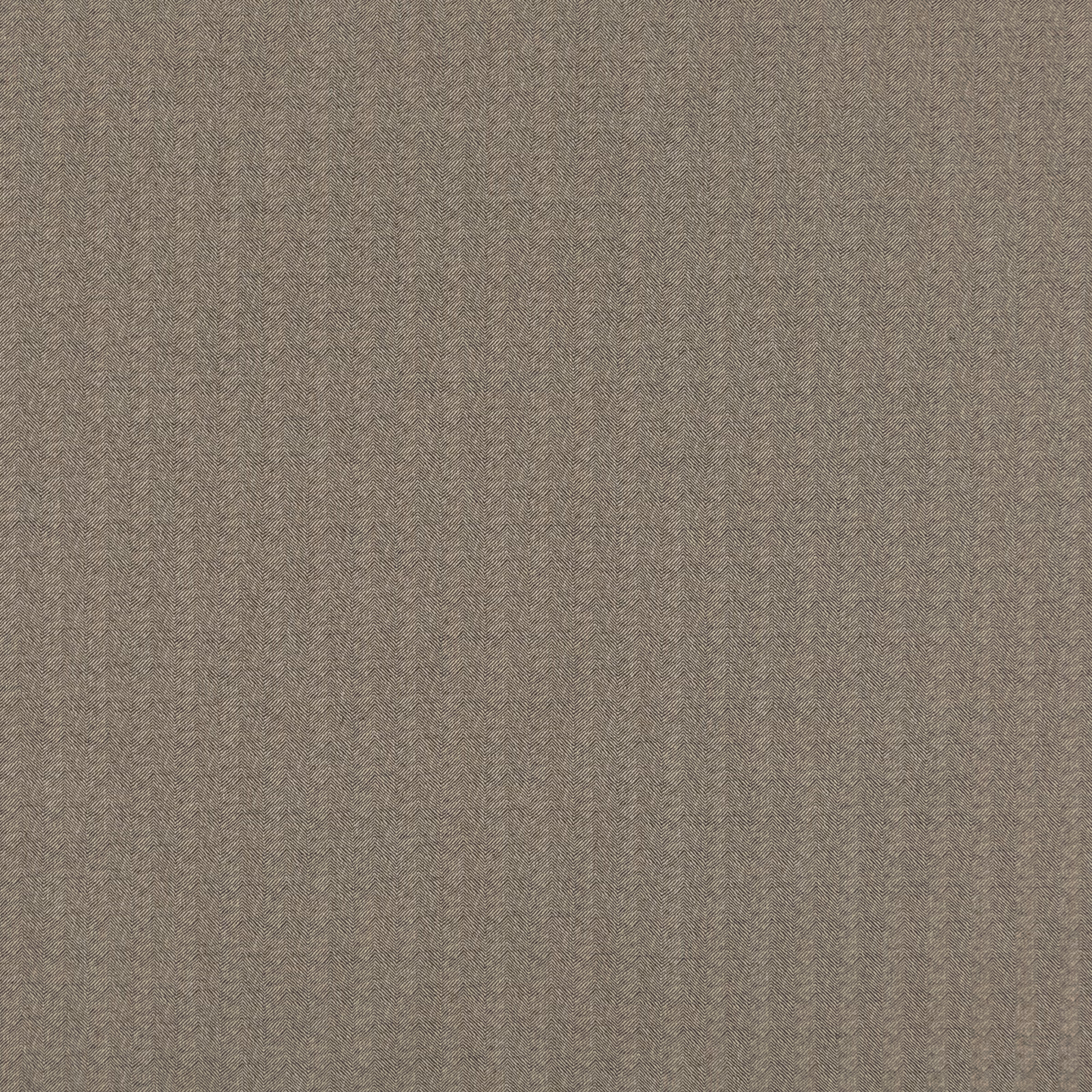 Close-up of muted taupe-grey woven fabric with a fine, softly flecked texture