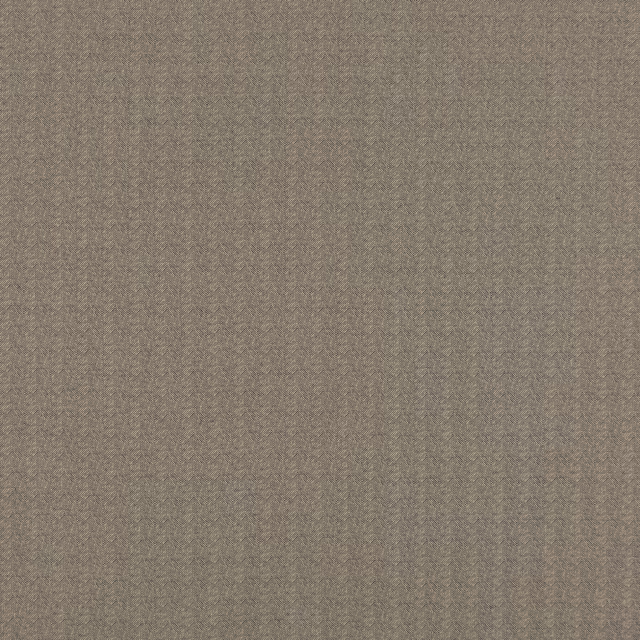Close-up of muted taupe-grey woven fabric with a fine, softly flecked texture