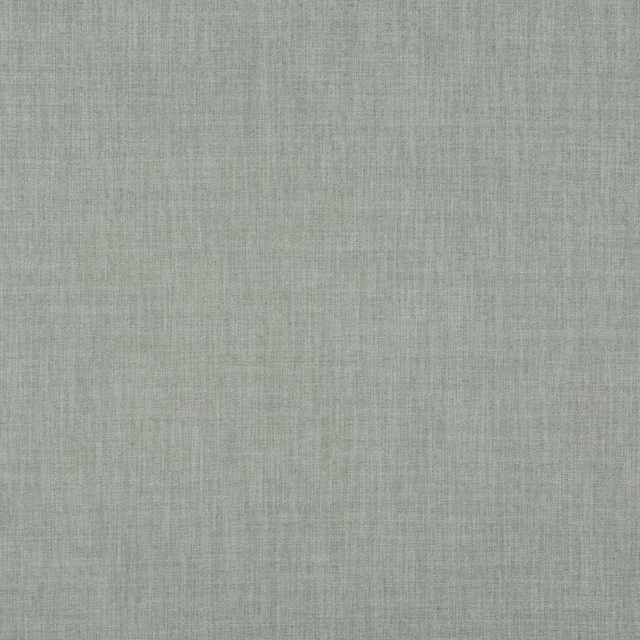 Close-up of softly crosshatched sea-foam green linen-blend fabric