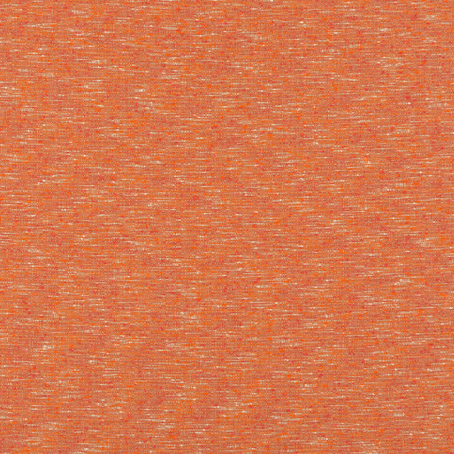 Burnt spice orange woven fabric with fine pale horizontal slubs and russet flecks
