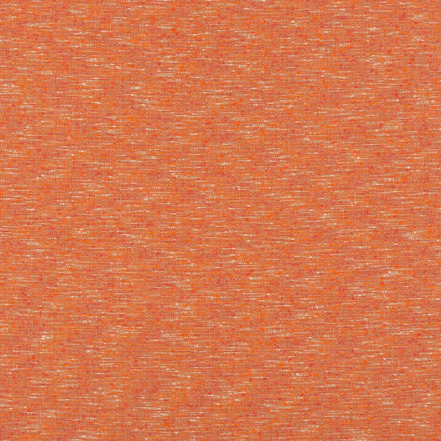 Burnt spice orange woven fabric with fine pale horizontal slubs and russet flecks