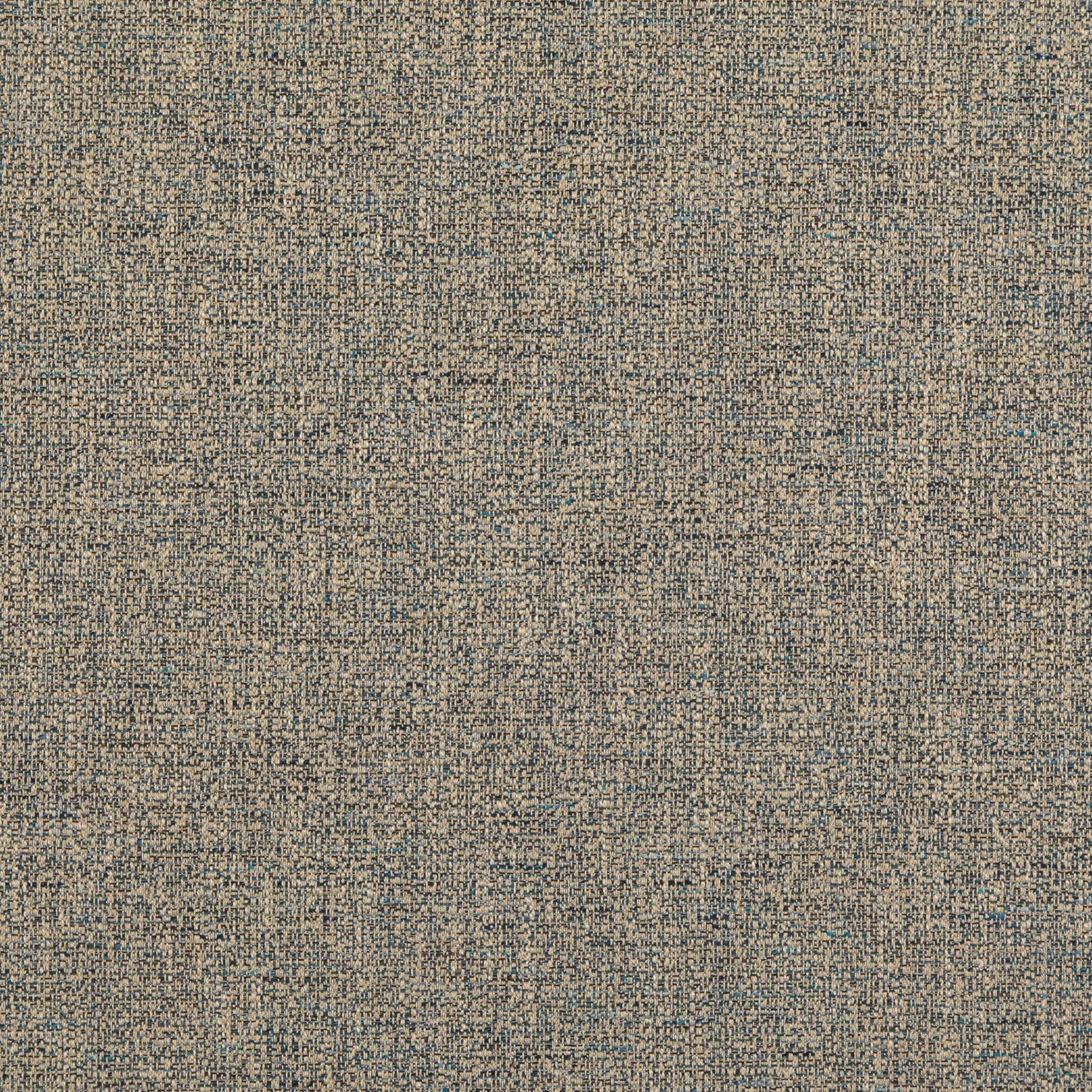 Close-up of muted teal and taupe flecked woven textile with fine nubby texture