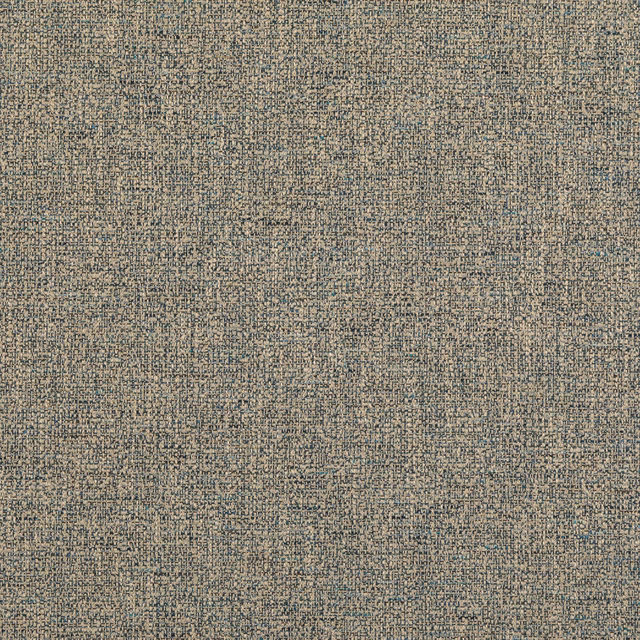Close-up of muted teal and taupe flecked woven textile with fine nubby texture