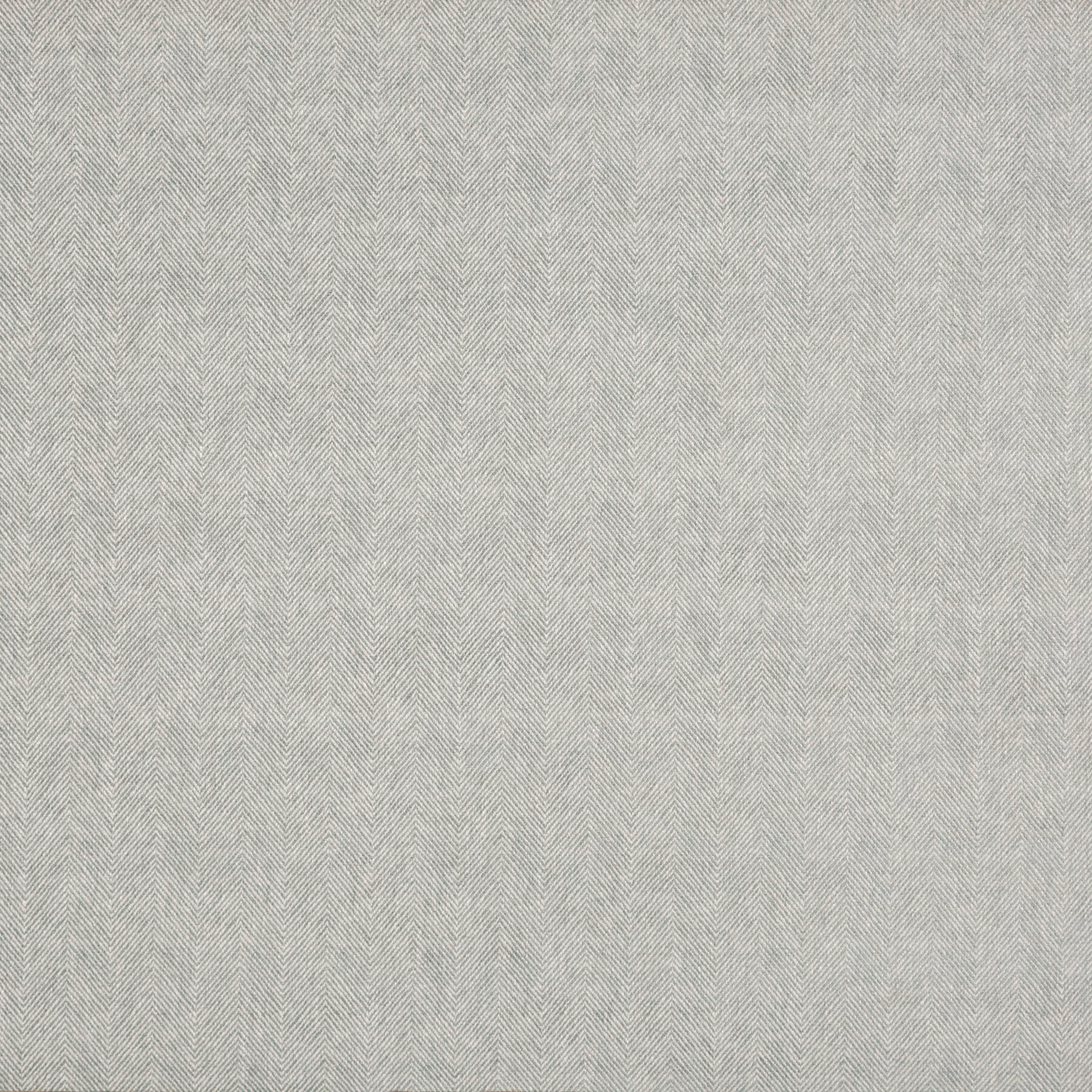 Pale aqua herringbone fabric with a fine silvery blue-green woven texture