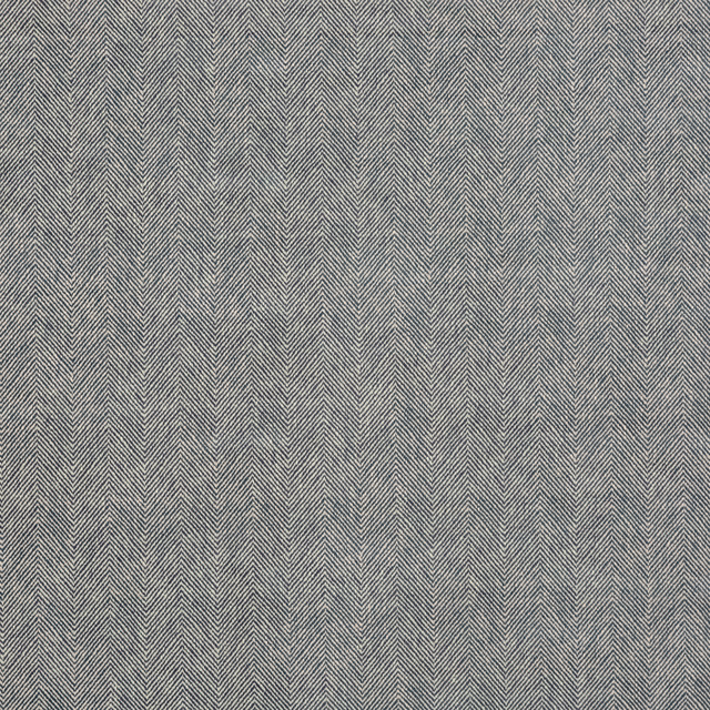 Smoky indigo woven fabric with fine vertical herringbone columns and pale blue-grey threads