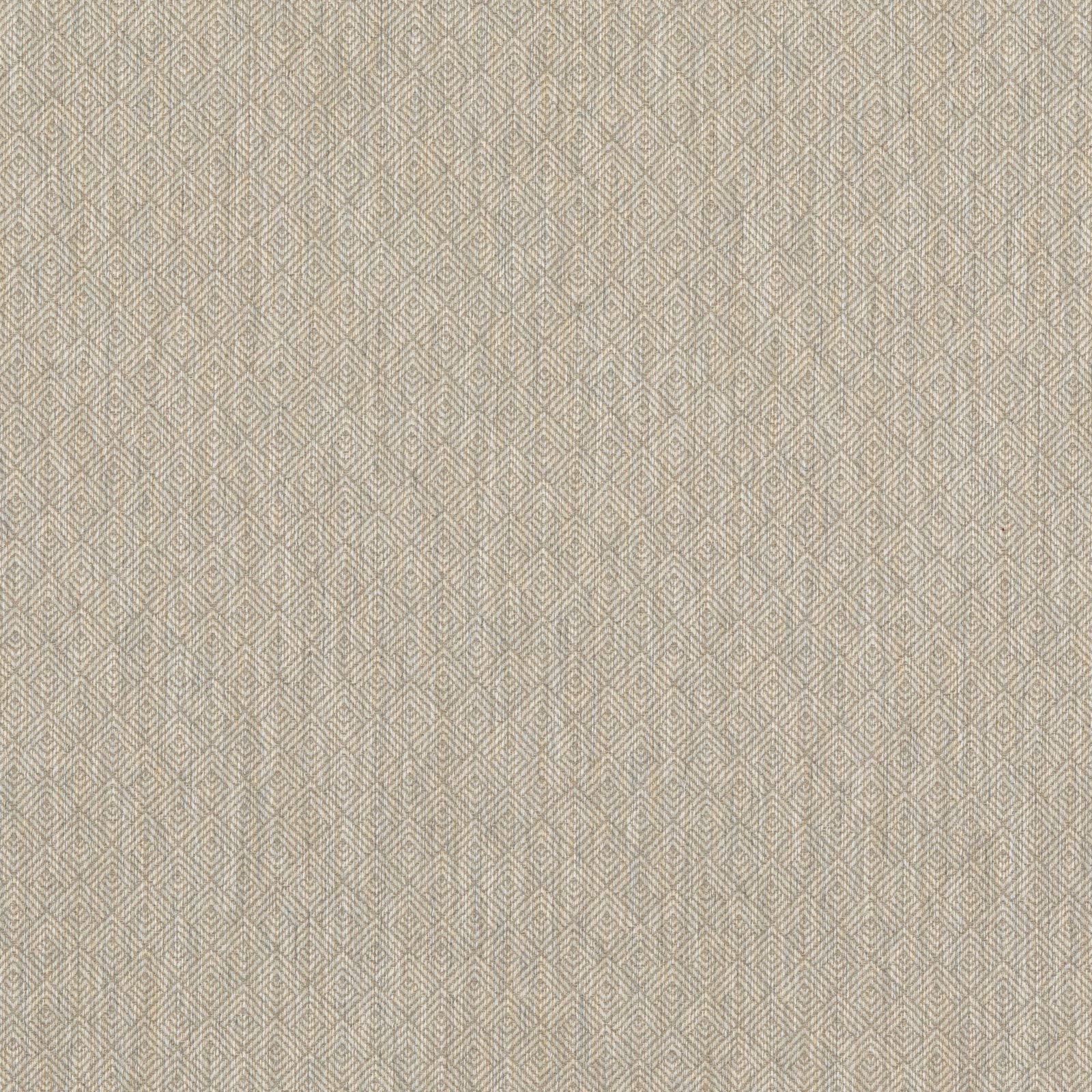 Pale greige fabric with a small woven chevron and diamond geometric pattern
