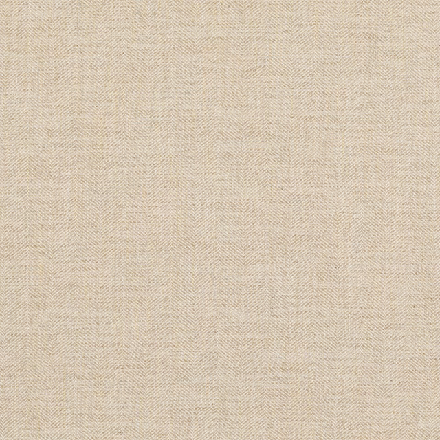 Warm parchment beige fabric with fine woven herringbone and subtle vertical texture