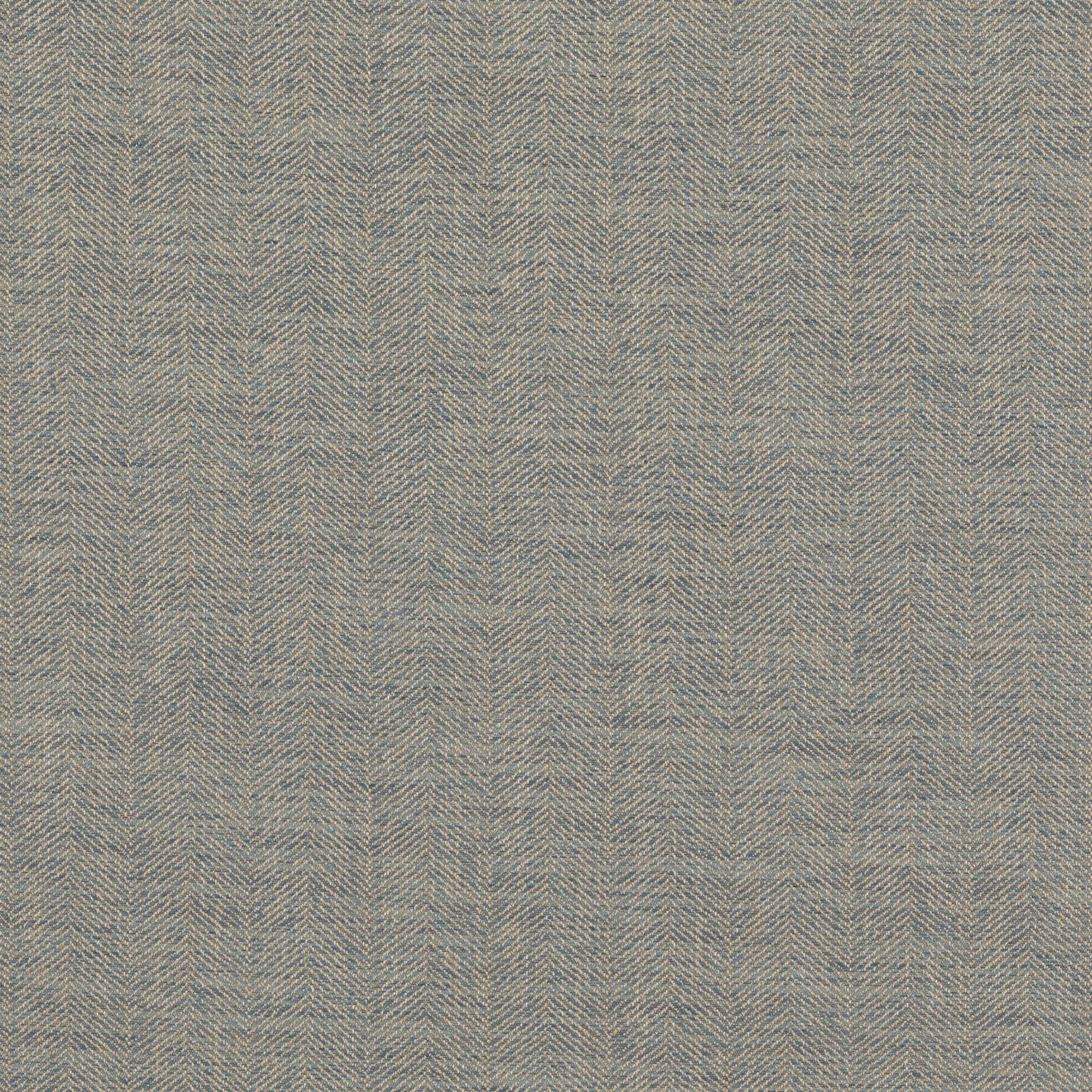 Soft blue-grey woven fabric with fine vertical chevron texture and subtle neutral flecks