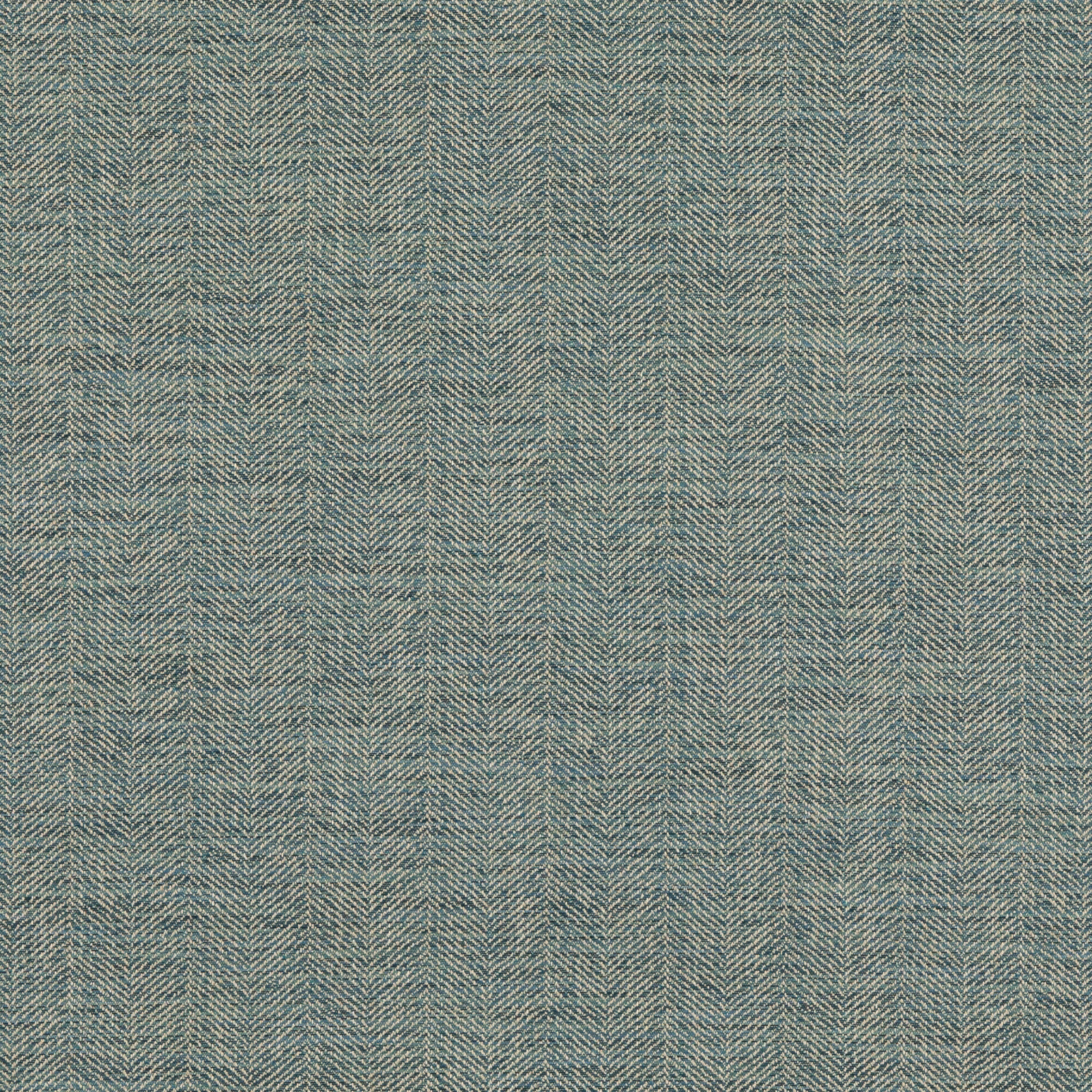 Muted teal fabric with fine vertical herringbone lines and lightly flecked woven texture