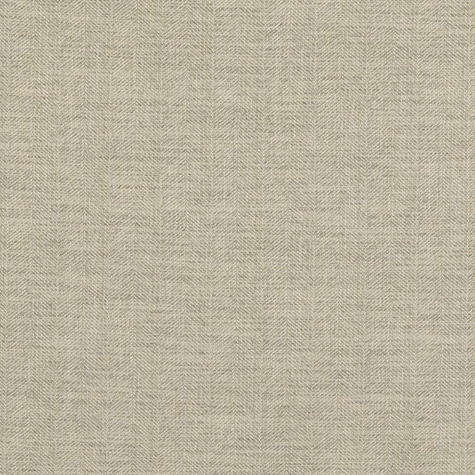 Muted verdigris green herringbone weave with softly flecked beige-grey texture
