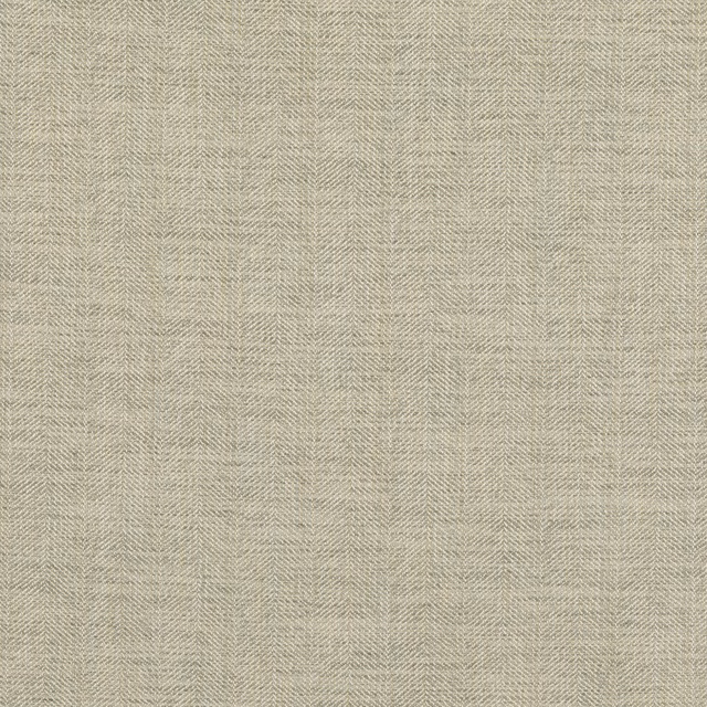 Muted verdigris green herringbone weave with softly flecked beige-grey texture