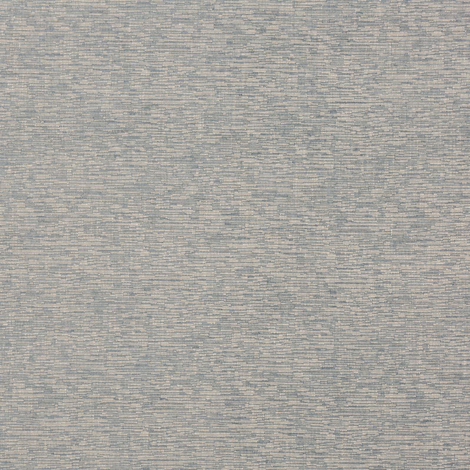 Close-up of muted blue-grey fabric with fine irregular horizontal striations