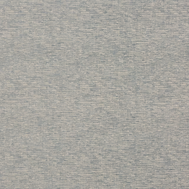 Close-up of muted blue-grey fabric with fine irregular horizontal striations